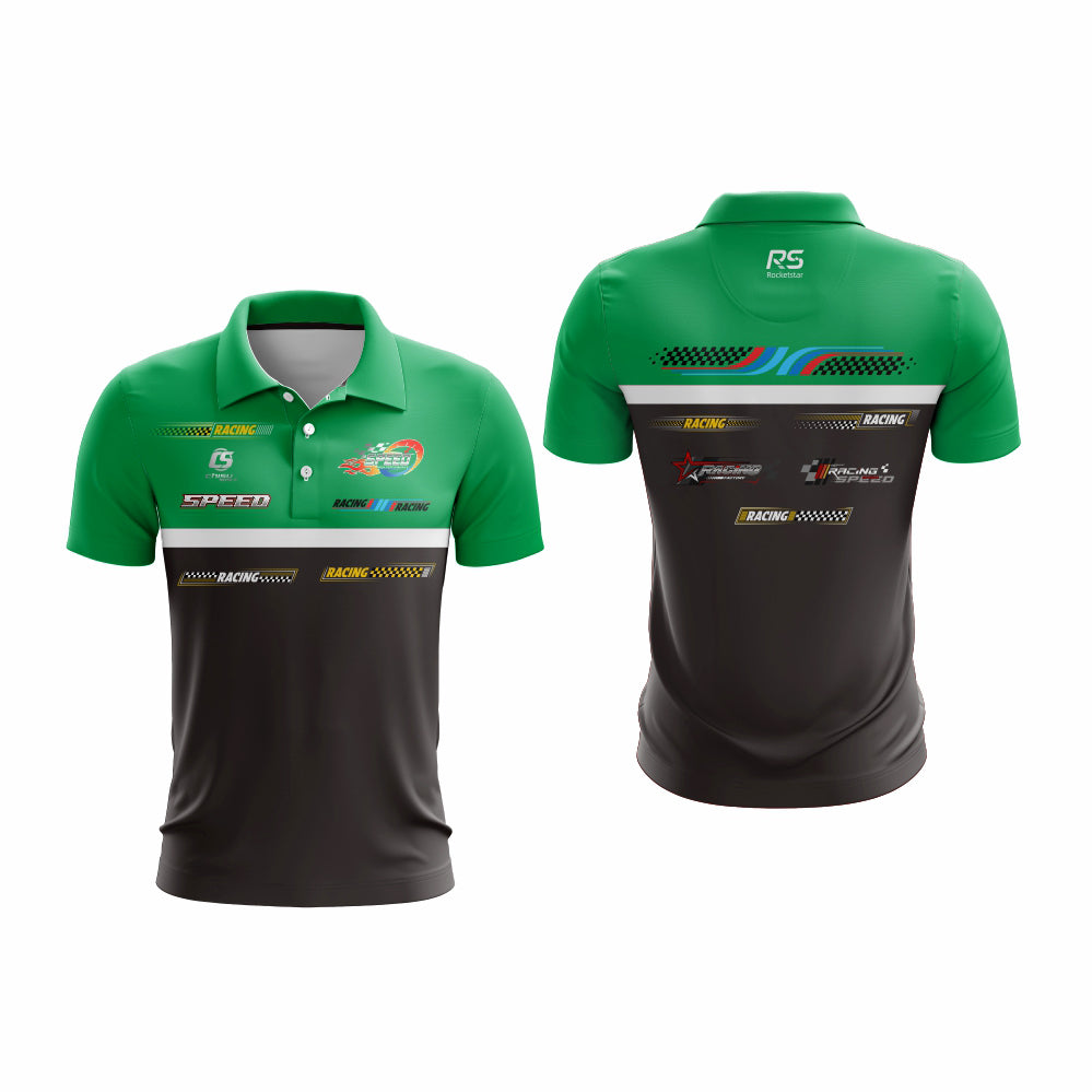 sublimation karting teamwear polo shirts custom