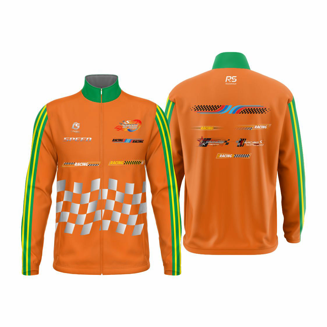 rocketstar sublimated karting  jacket