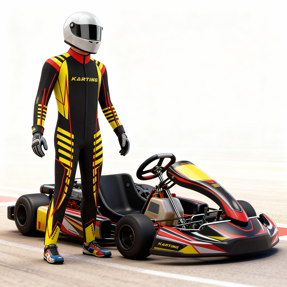 rocketstar kartsuit sublimation karting skinsuits custom karting AeroSuit