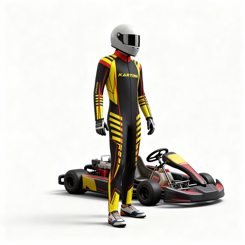 rocketstar kartsuit sublimation karting skinsuits custom karting AeroSuit