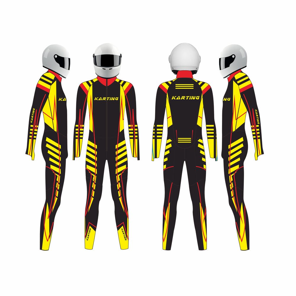 rocketstar kartsuit sublimation karting skinsuits custom karting AeroSuit