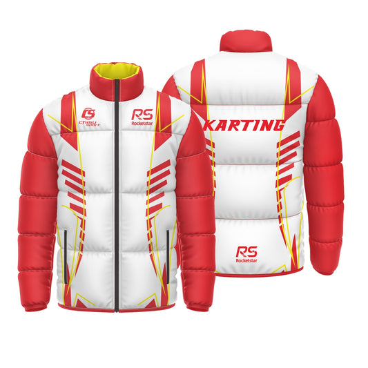 karting teamwaer puffy jacket custom