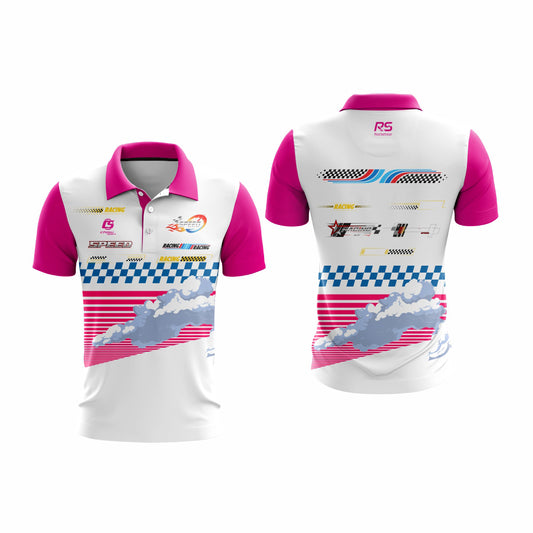 sublimation karting teamwear polo shirts custom