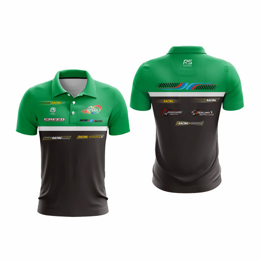 sublimation karting teamwear polo shirts custom